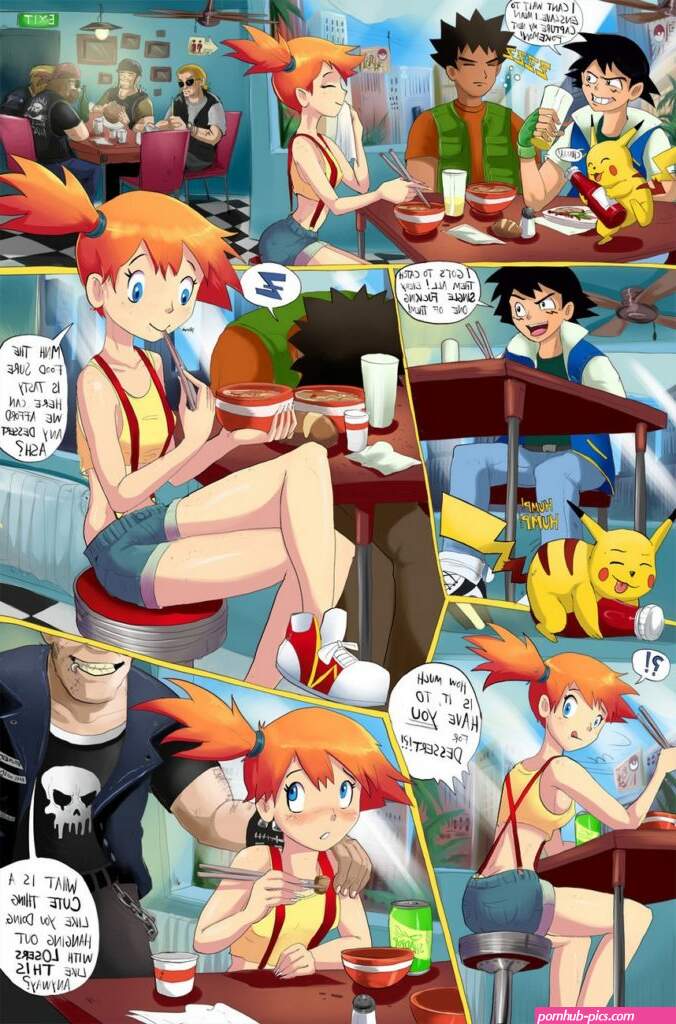 misty with big tits fuckig ash henti comic