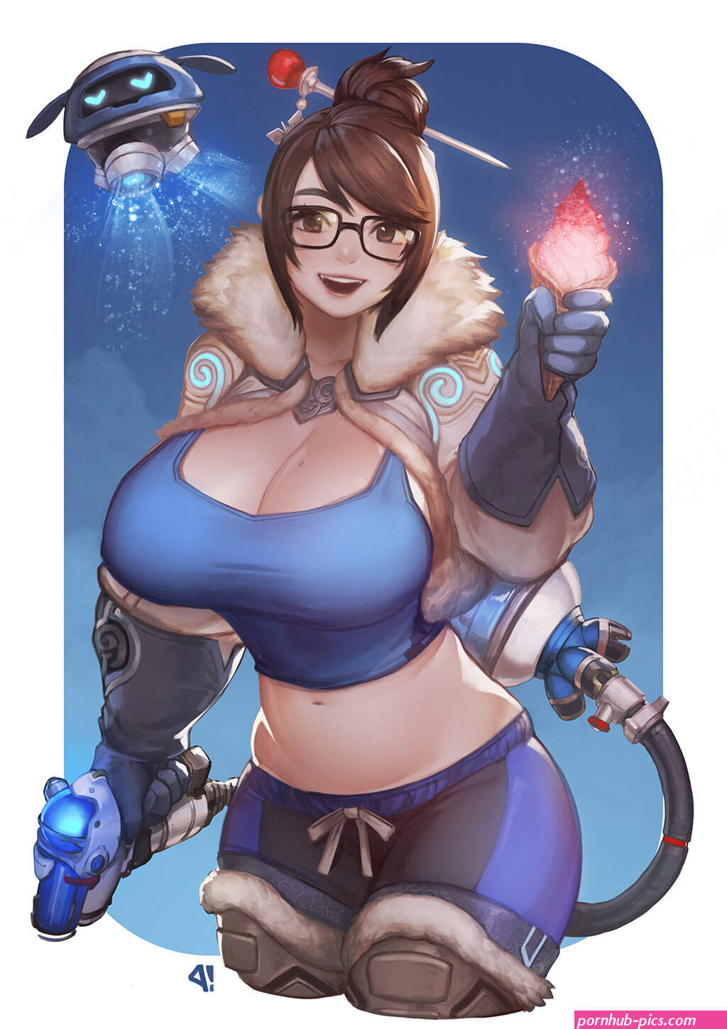 overwatch mei big boobs