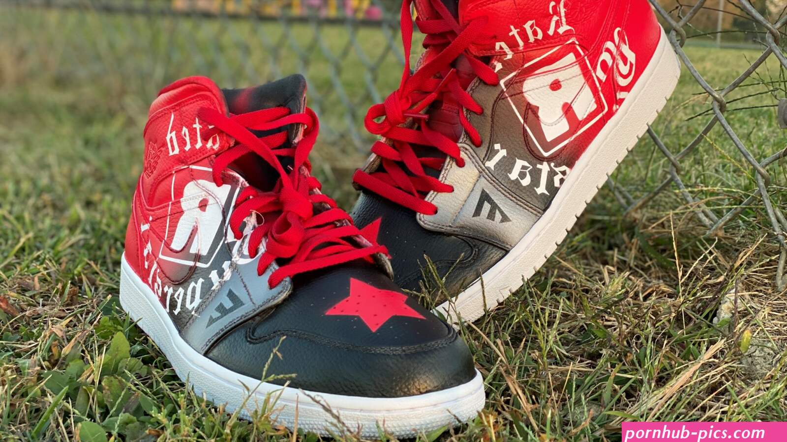 eva de vil dirty old worn sneakers