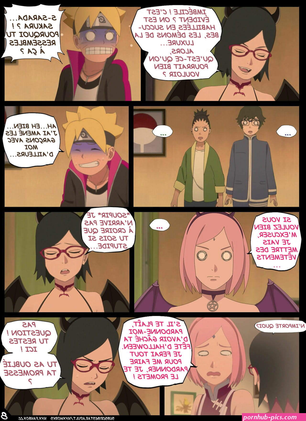 boruto nude comic