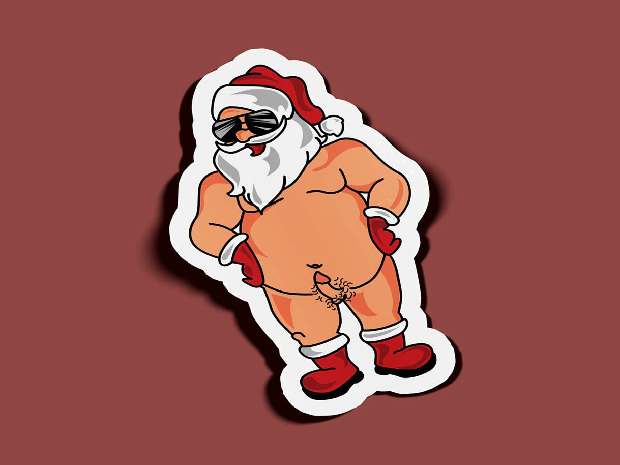 naked santa