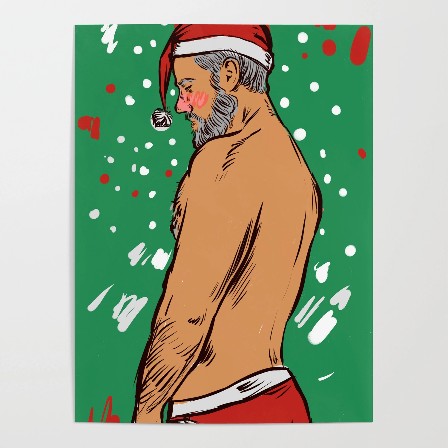 naked santa