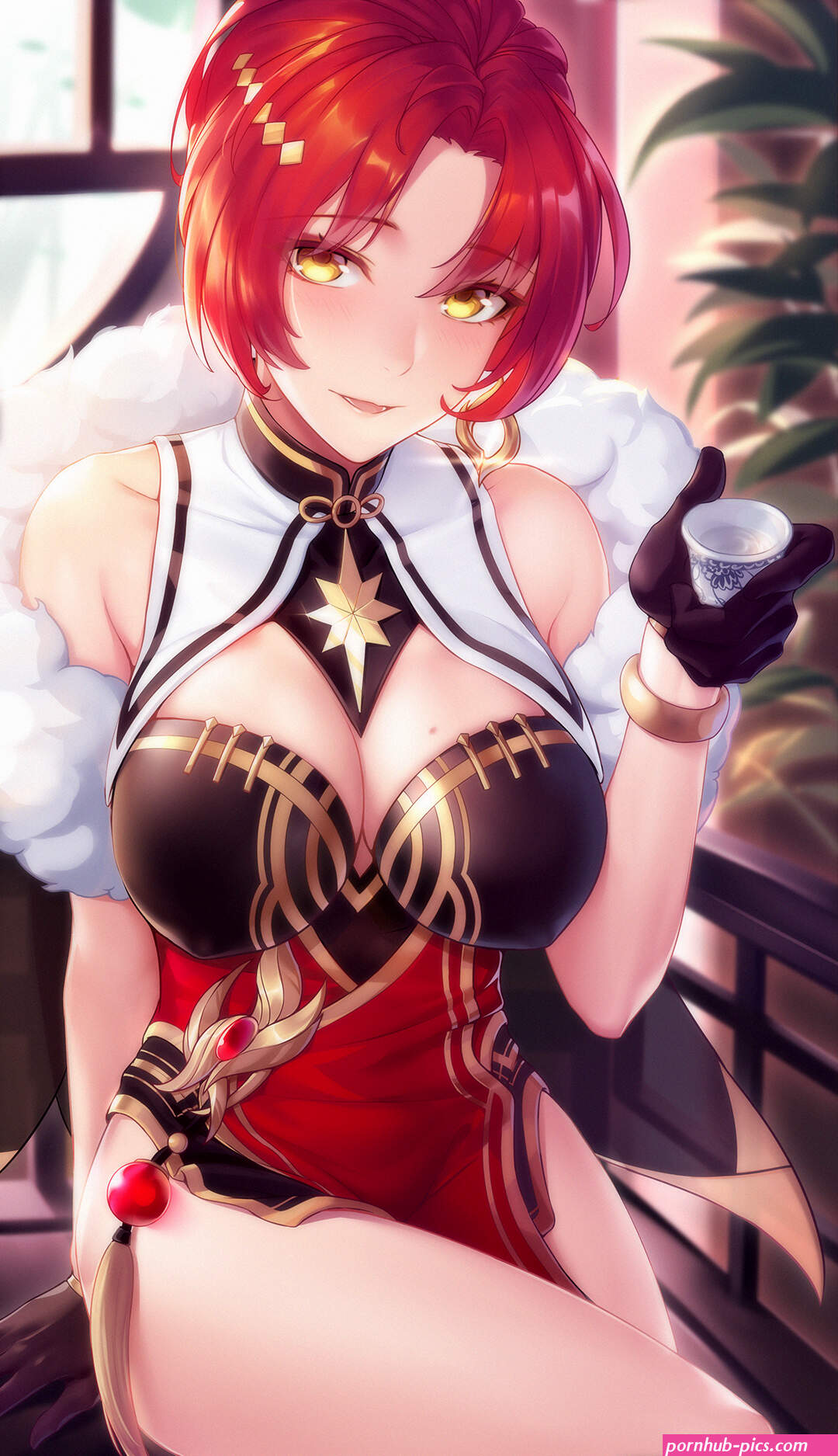 redhead big boobs