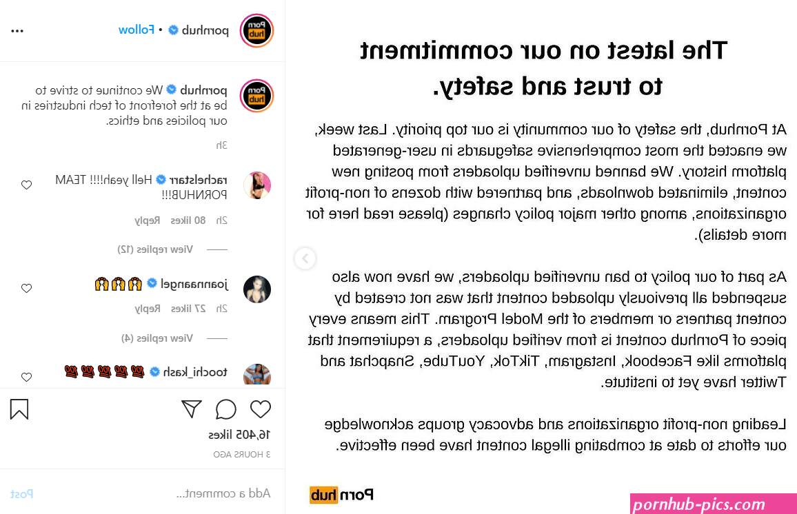 porn hub insta