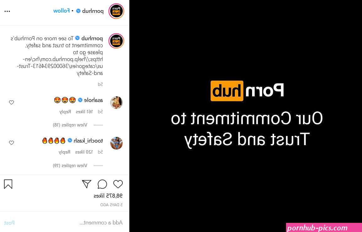 porn hub insta
