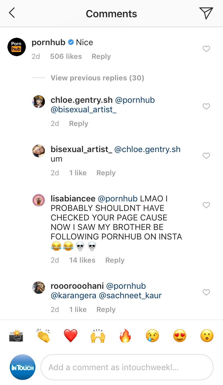 porn hub insta