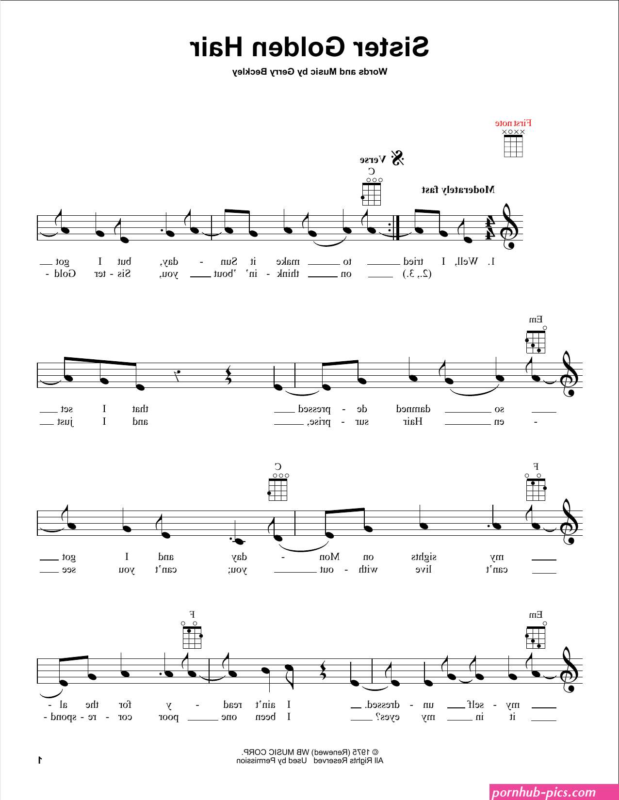 chords to sister golden hair