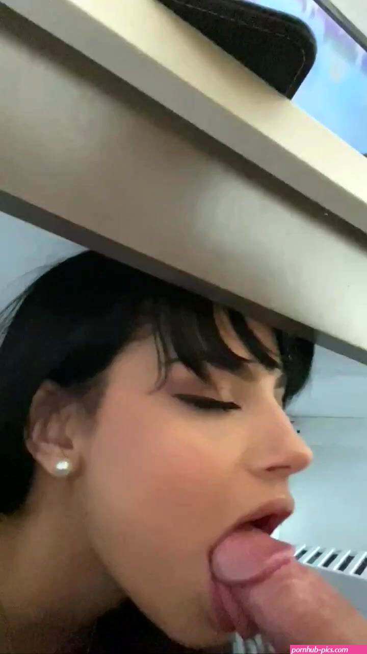 under desk blowjob