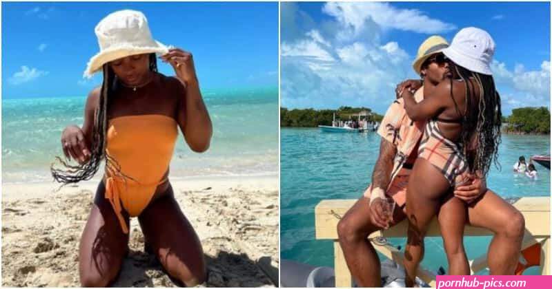 Simone Biles rocks sexy bikini as fiancé Jonathan Owens grabs her booty on beach vacay | MEAWW
