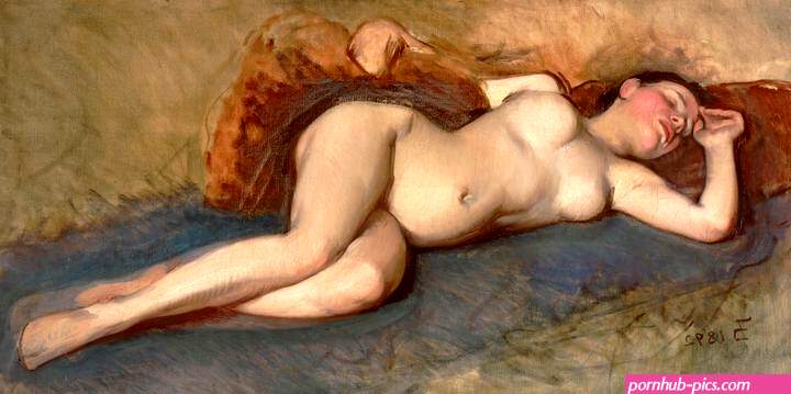 Frank Duveneck~Reclining Nude