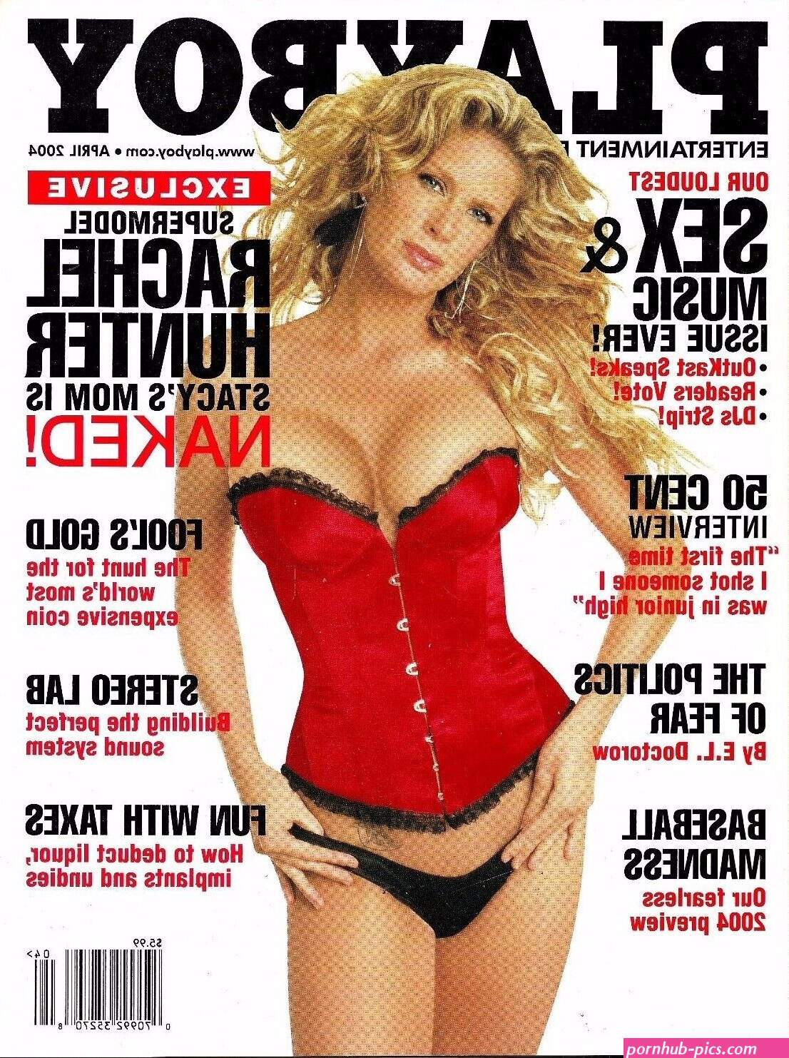 PLAYBOY April 04 Sex & Music Rachel Hunter 50 Cent Nude Female DJs Fear Politics | eBay