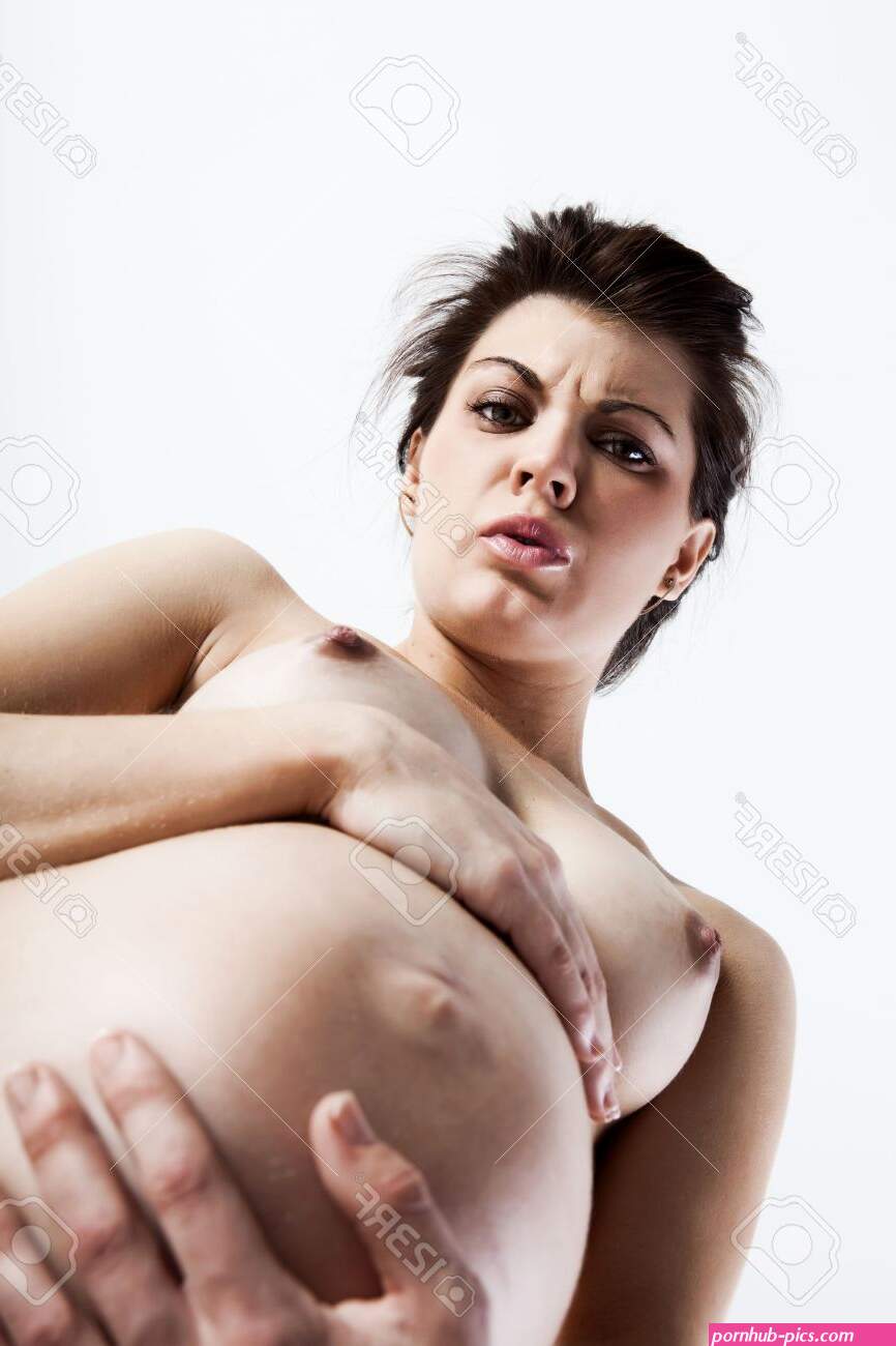 Pregnant Young Woman Holding Her Nude Belly In Pain Stock Photo, Picture And Royalty Free Image. Image 6102097.