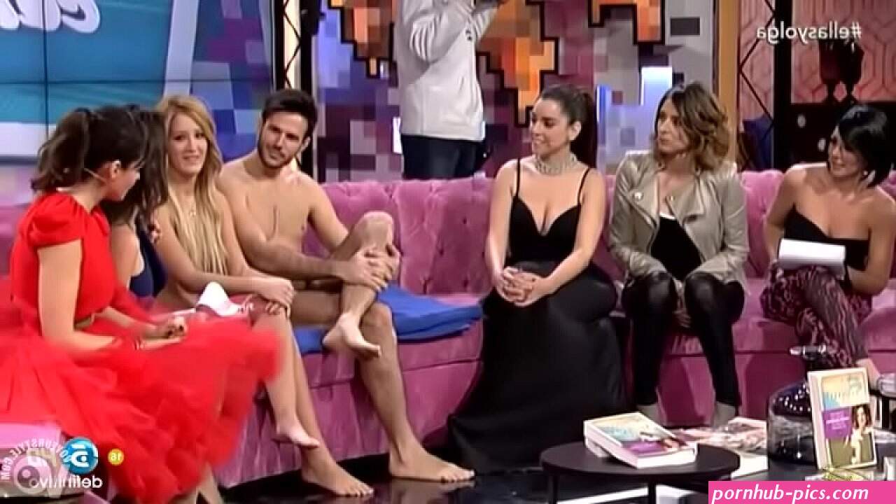 Guy and girl naked on TV