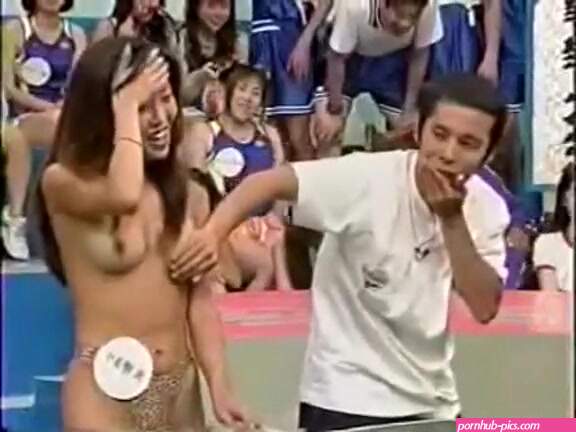This Japanese TV show features some naked tits