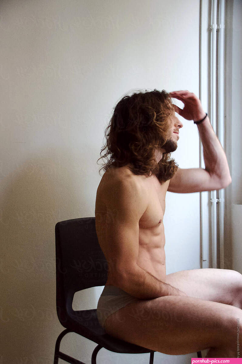 Nude Long Hair Masculine Male Model In Front Of White Wall by Stocksy Contributor Ian M
