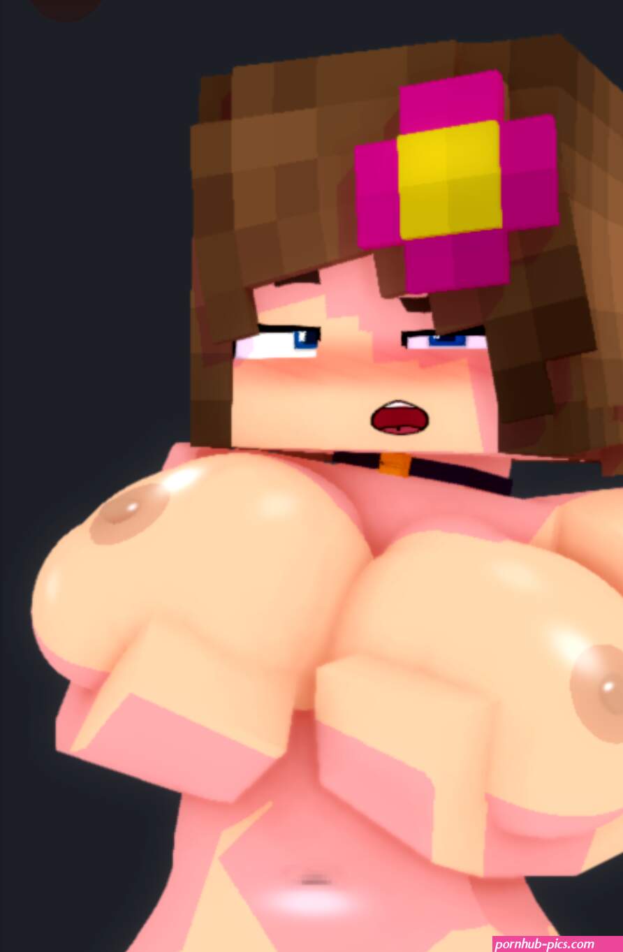 explicit, artist:slipperyt, jenny belle (minecraft), minecraft, big  breasts, breasts, completely naked, girl, solo female