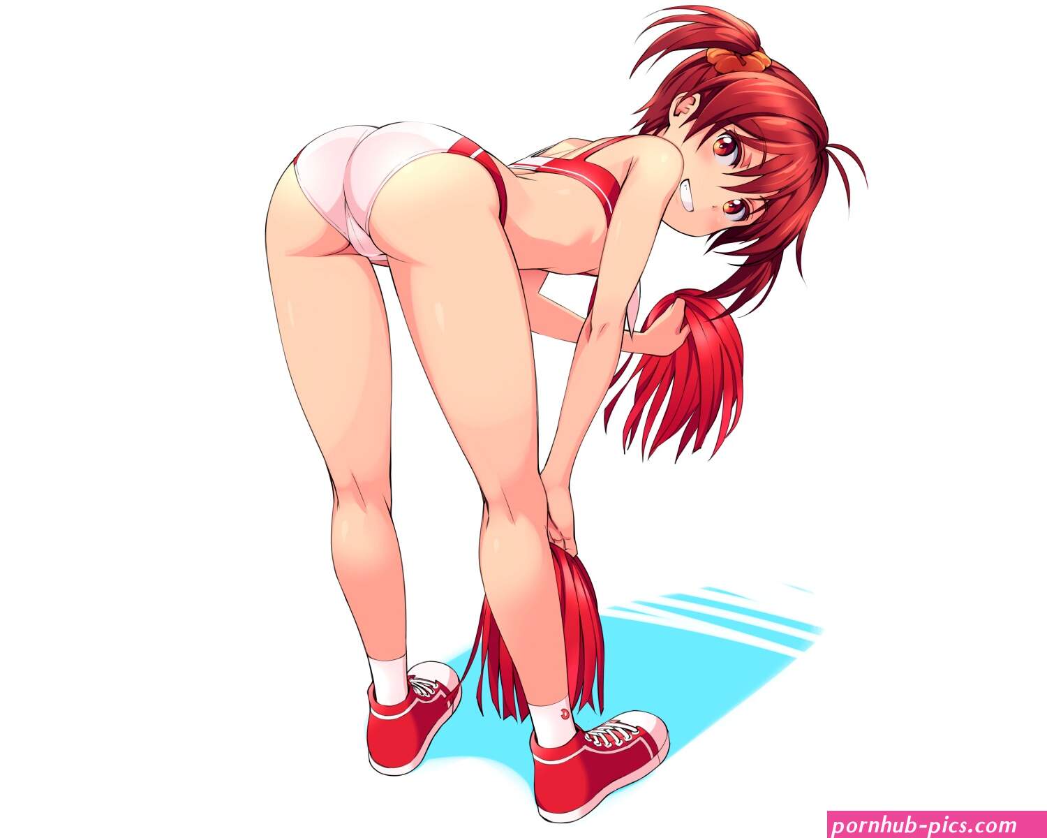 ass brown hair cameltoe cheerleader isshiki akane michairu twintails vividred operation white | konachan.com