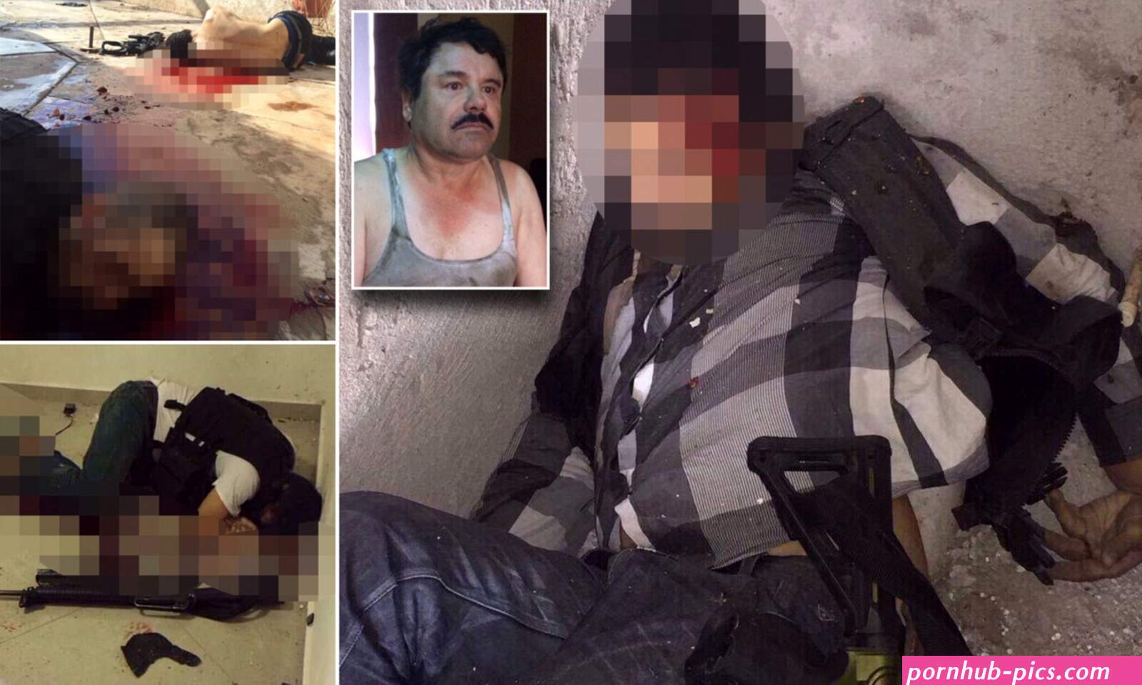 El Chapo Guzman's last stand in gruesome images after bloody aftermath | Daily Mail Online