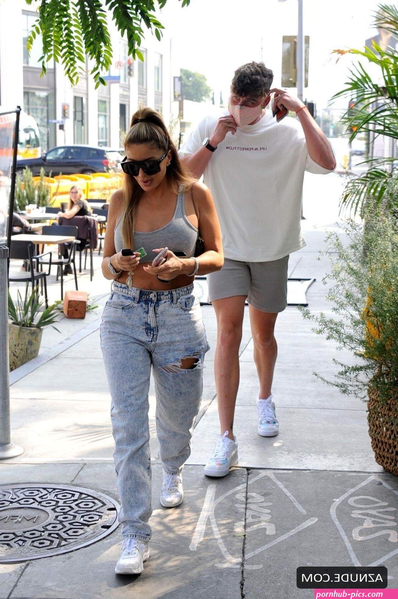 Larsa Pippen and Harry Jowsey having lunch at Zinque in West Hollywood