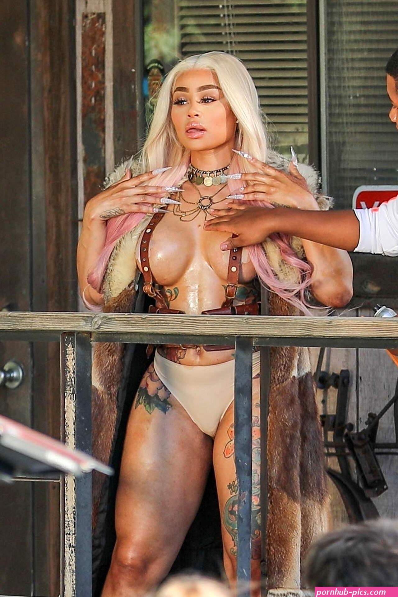 Blac Chyna Shoots Her New Music Video in Palm Desert (41 Photos) | #TheFappening