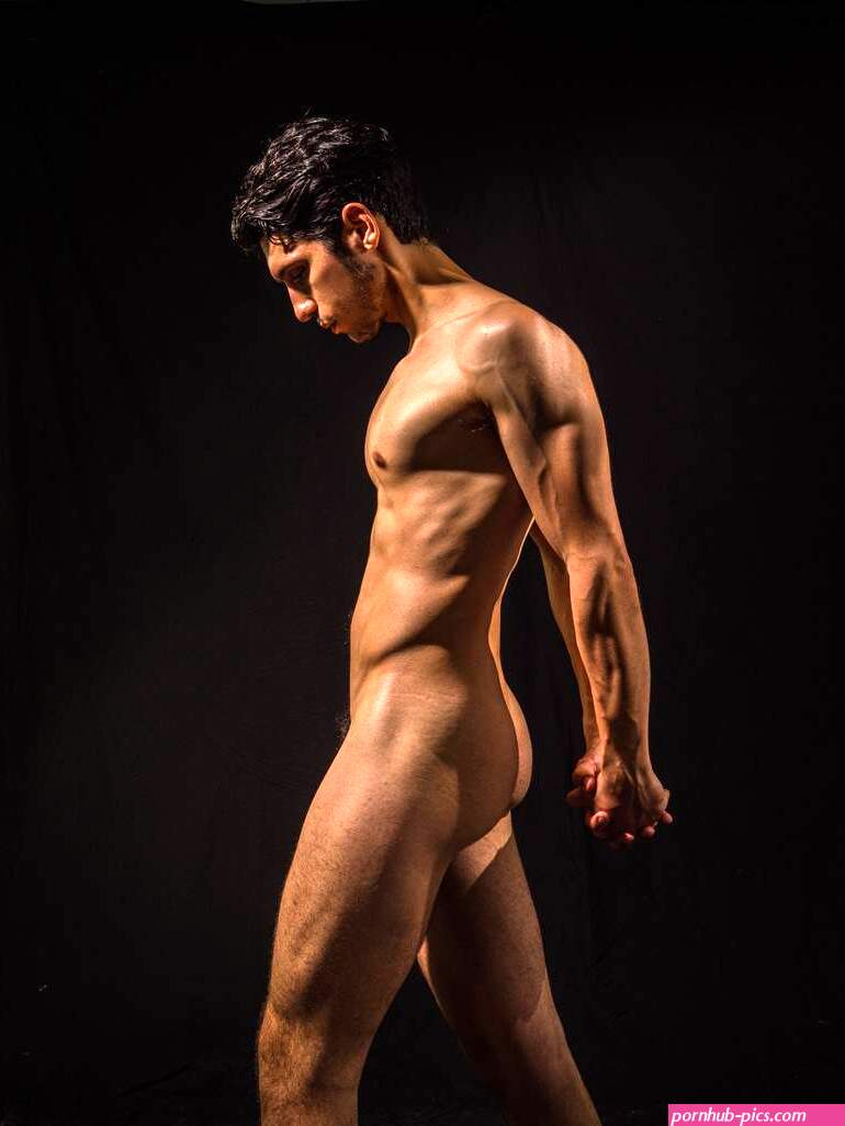 Naked man moving forward. Muscular tension in a male nude. Photography by Stefano Mercurius | Saatchi Art