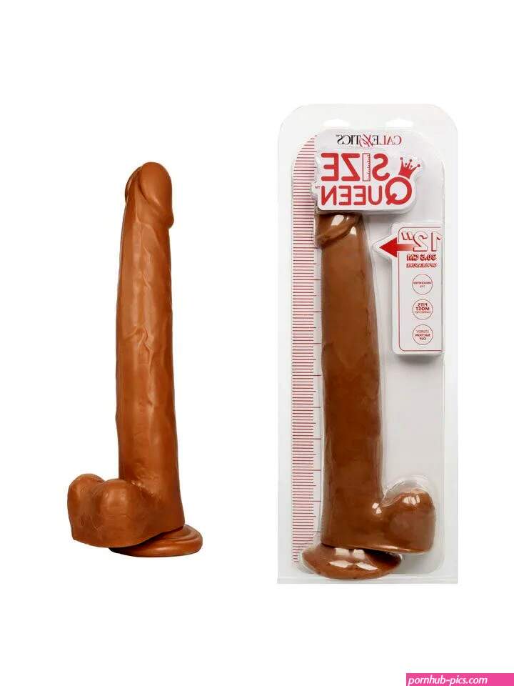 12-Inch Dildo Suction Cup-Based Cock With Balls