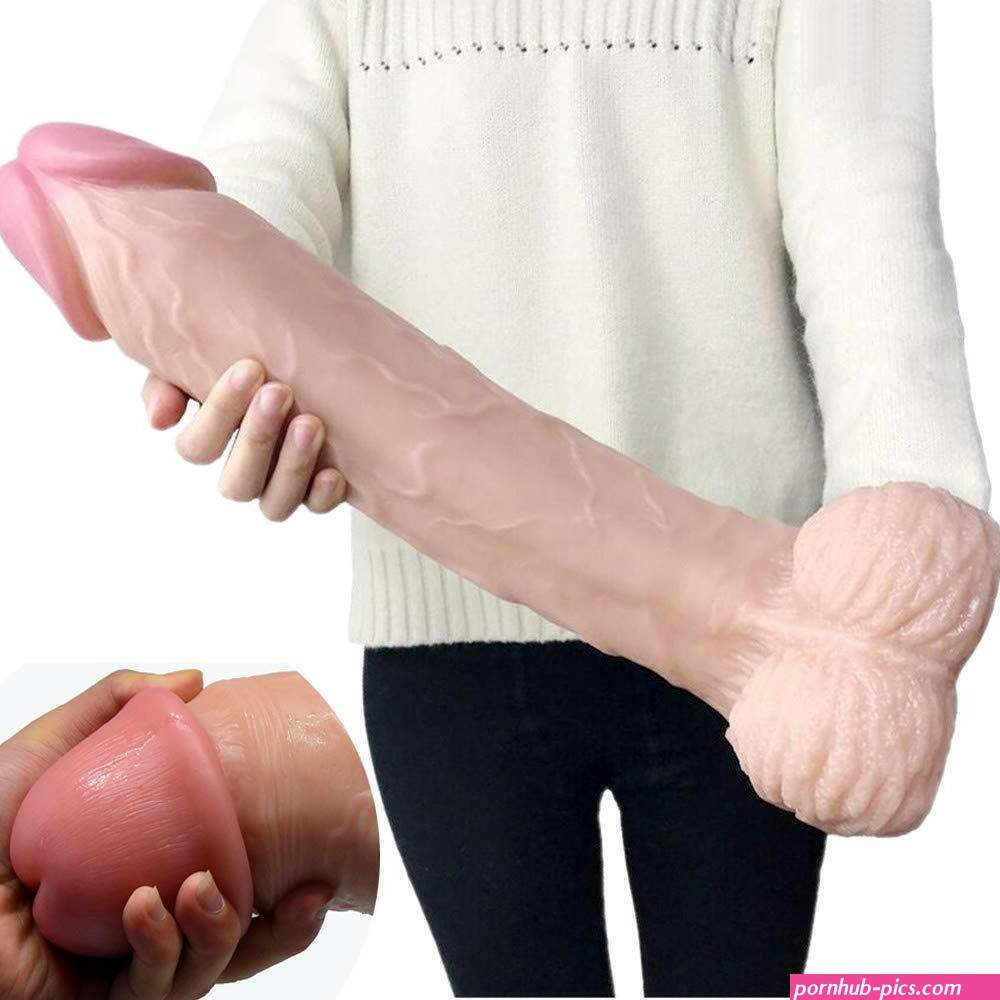 12 Inch Huge Flesh Dildo-Strong Suction Cup Realistic-Sex-Vibrator-Penis-Toy