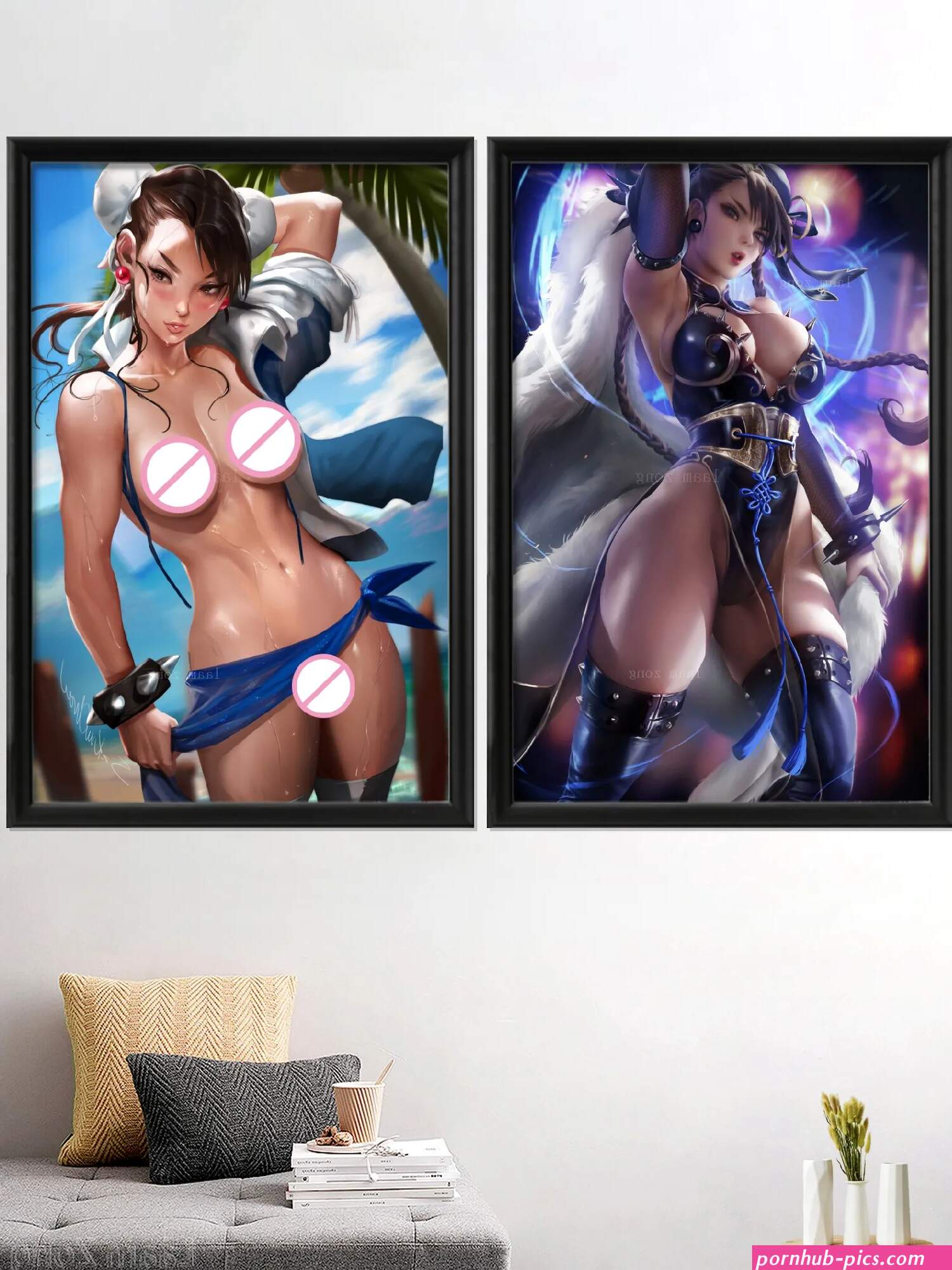 Chun Li Video Game Chunli Sexy Nude Art-poster Decor Silk Prints Custom Living-bedroom Home Picture Decoration Wall
