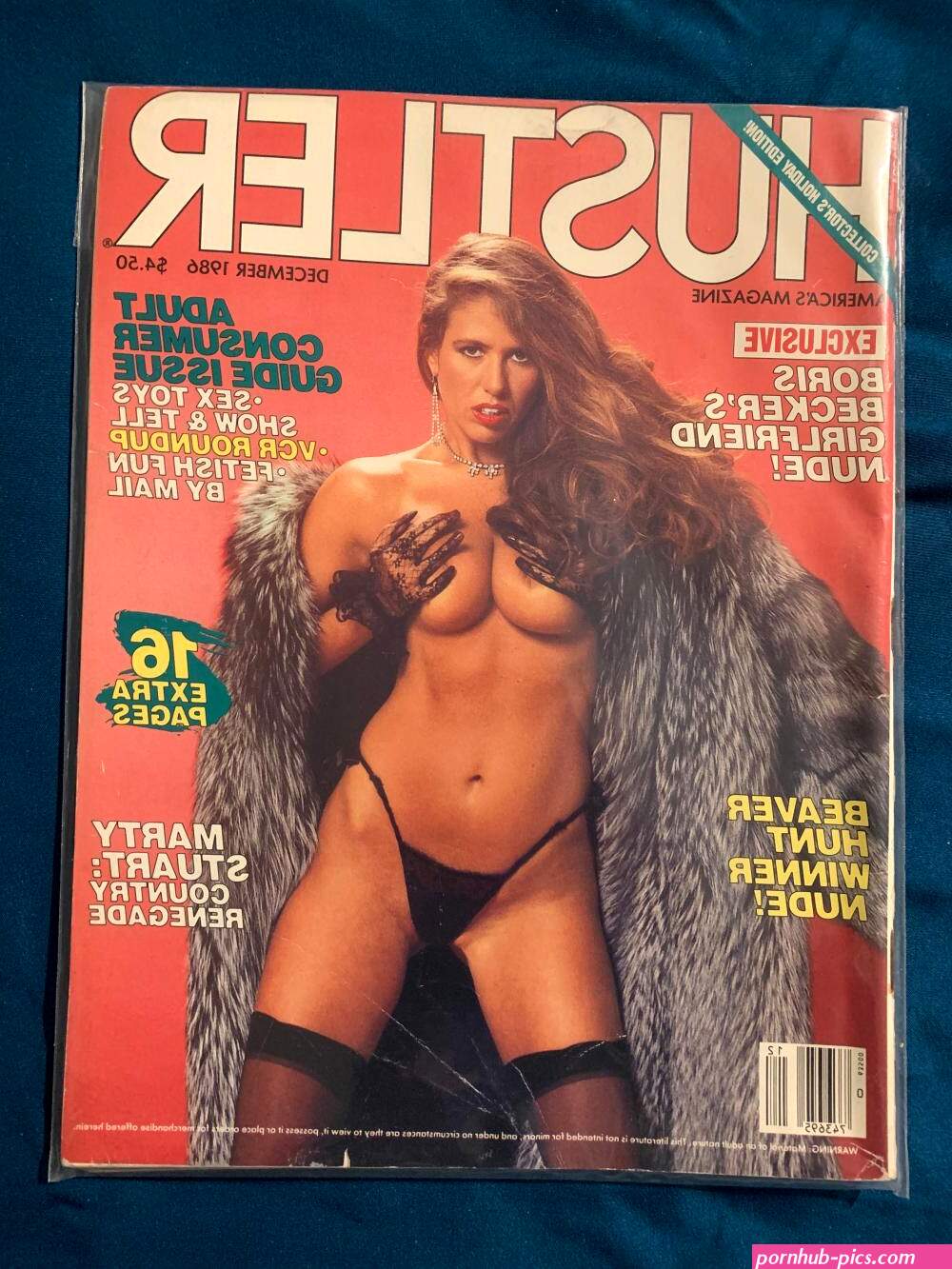Sold at Auction: 1986 Hustler Magazine December Boris Becker's Girlfriend Nude