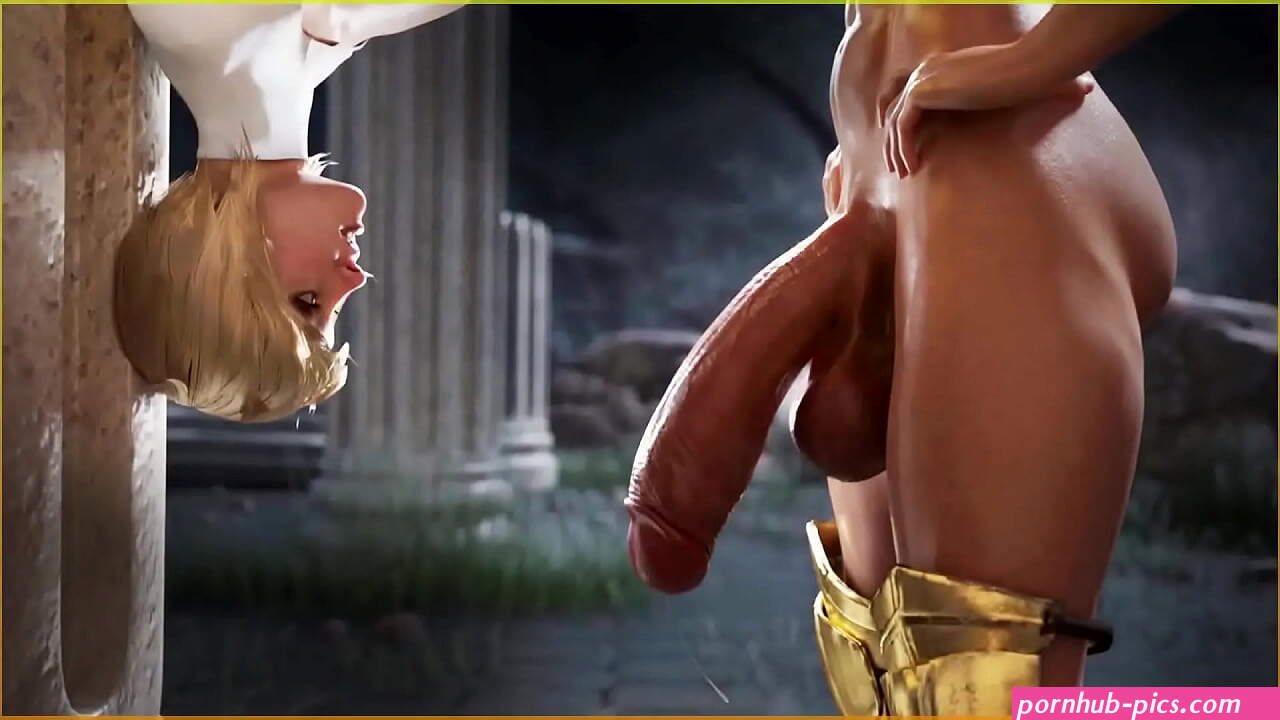 3D Animated Futa porn where shemale Milf fucks horny girl in pussy, mouth and ass, sexy futanari VBDNA7L