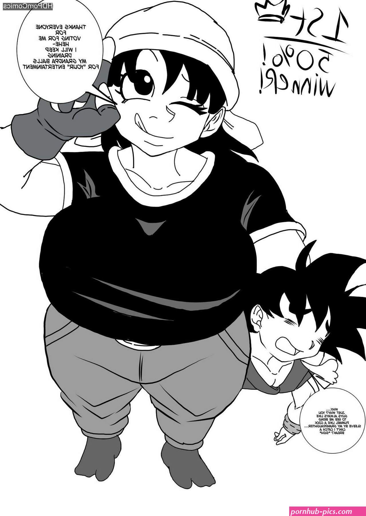Adult Pan x Son Goku comic porn