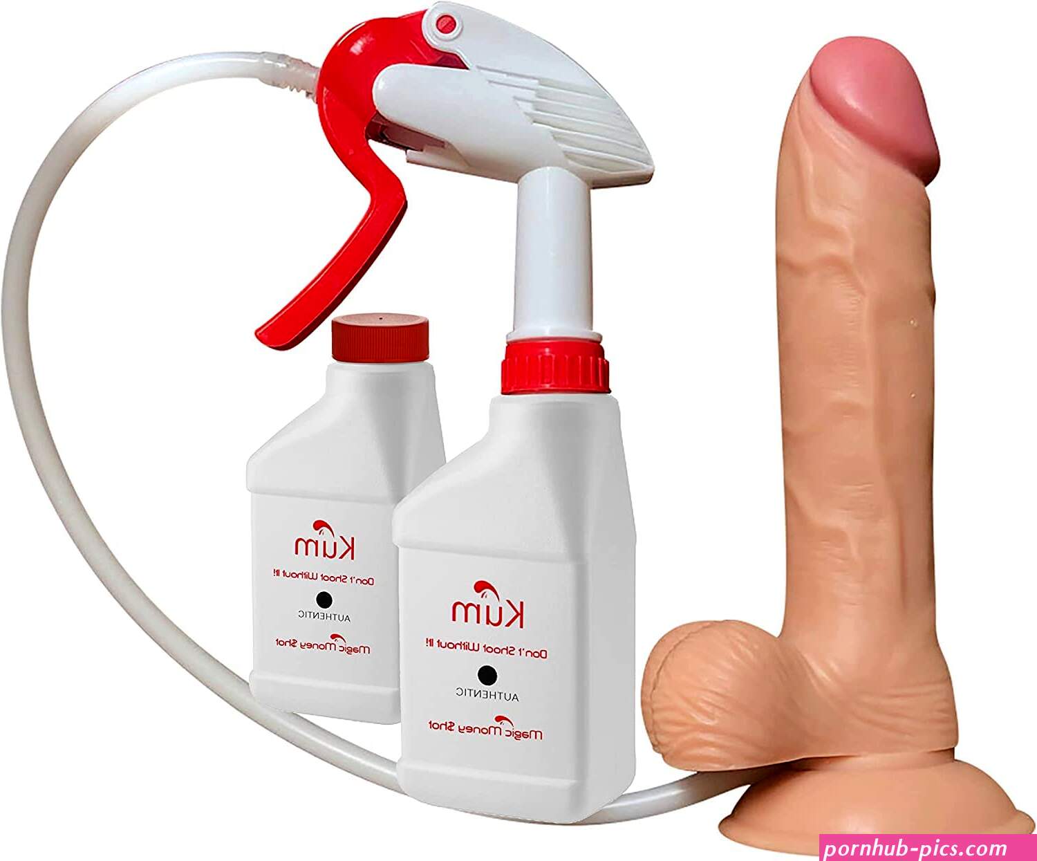 : Squirting Dildo with Fake Cum Flesh Authentic : Health Household