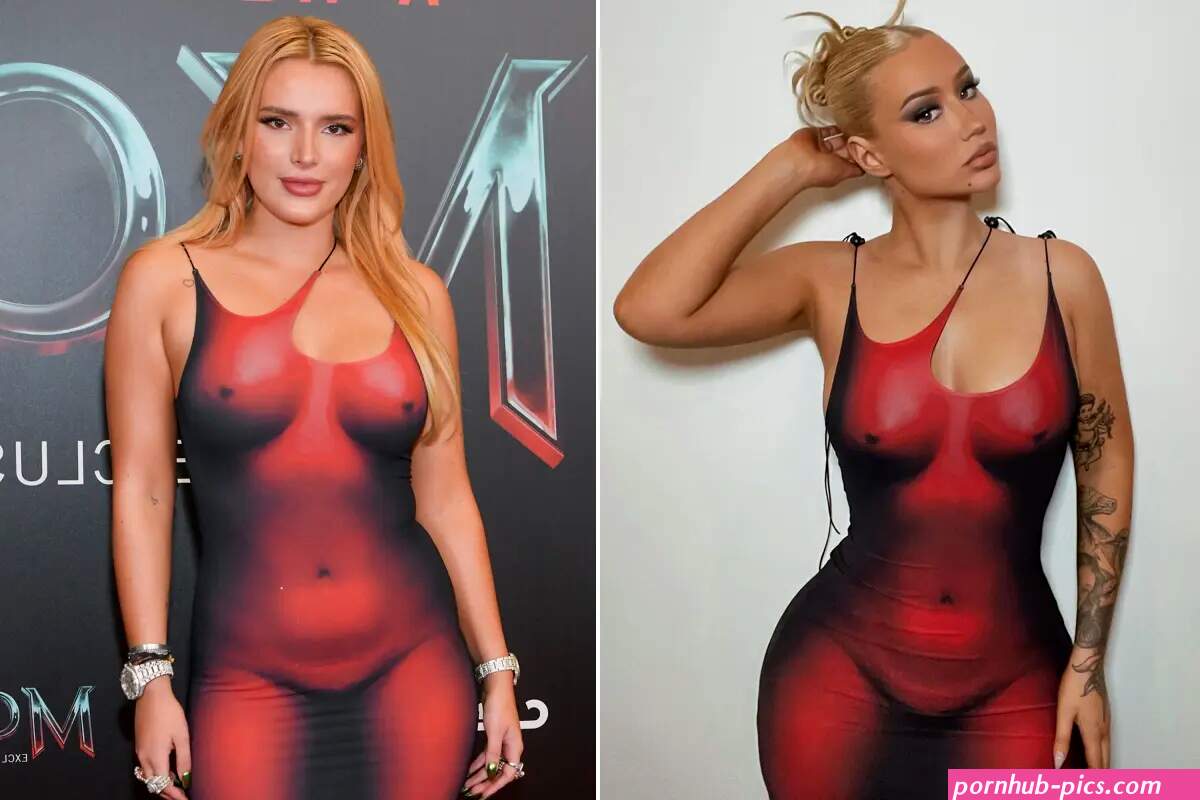 Iggy Azalea wears Bella Thornes naked dress on birthday