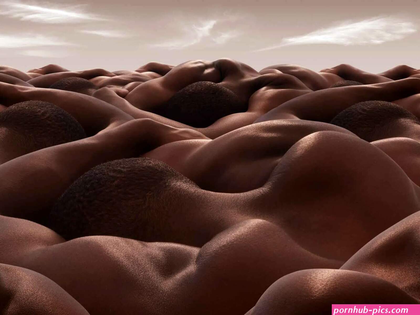 These complex naked landscapes are made from one body each