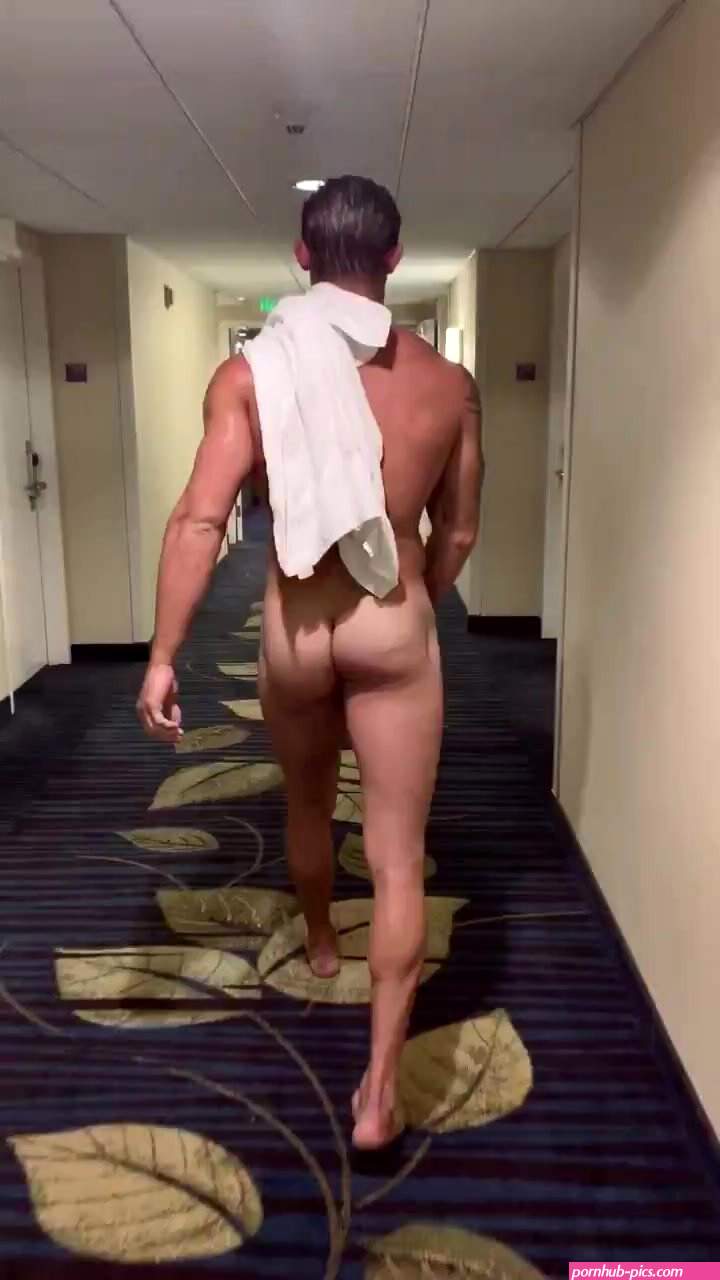 Butt naked walk in hallway