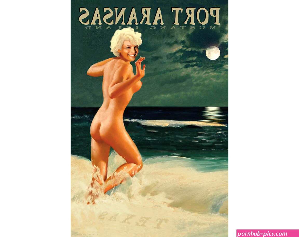 Port Aransas Mustang Island Texas Travel Poster Marilyn Monroe