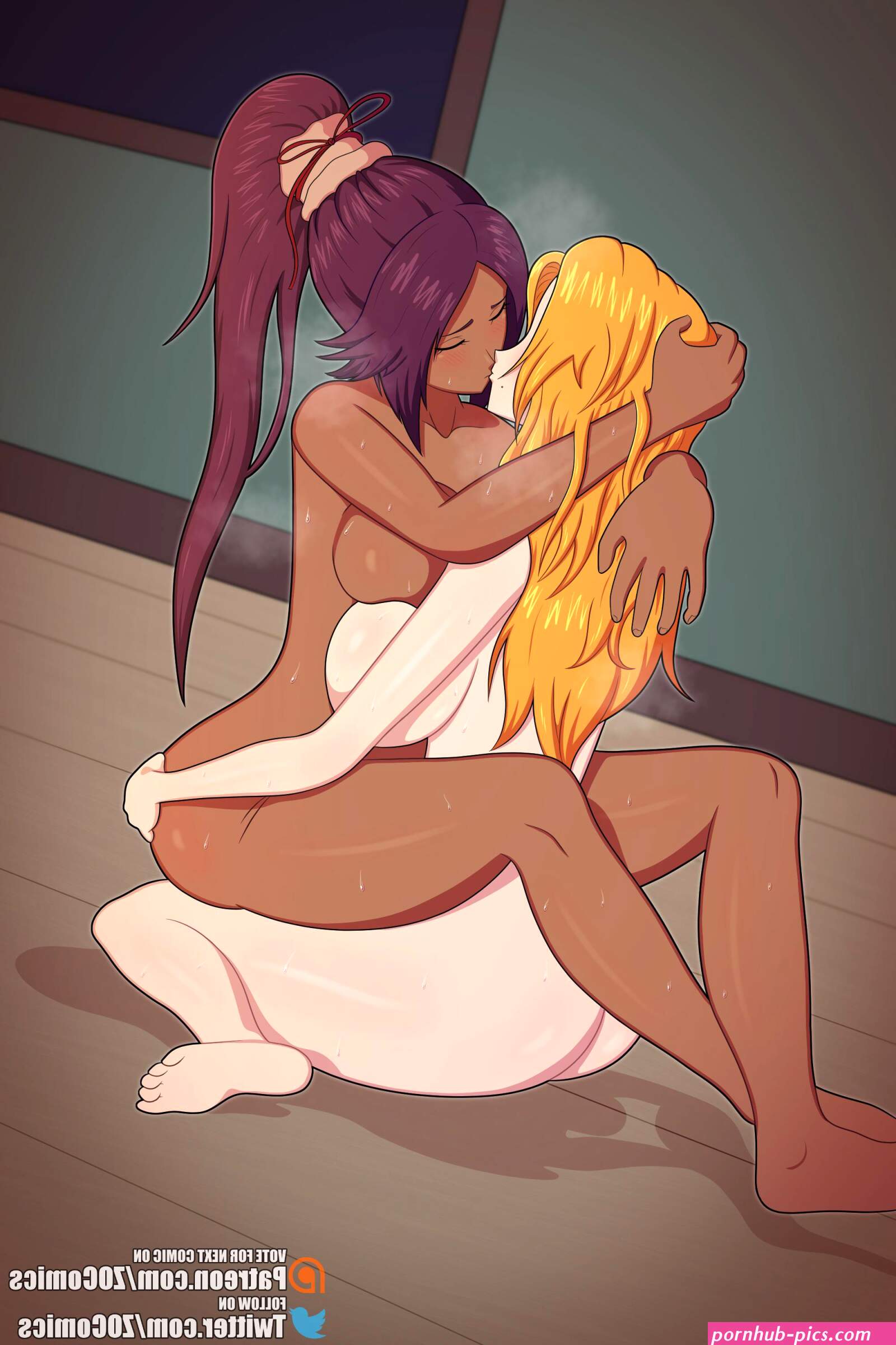 Rangiku and Yoruichis tryst
