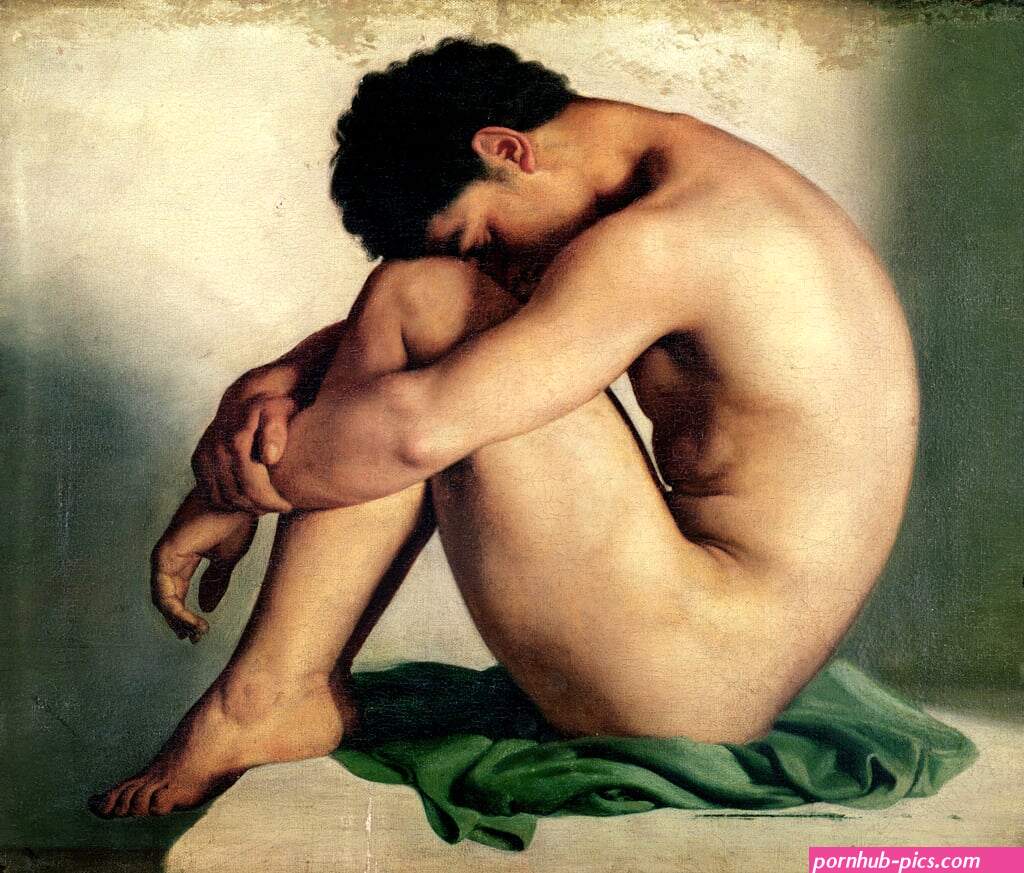Study of a Nude Young Man by Hippolyte Flandrin
