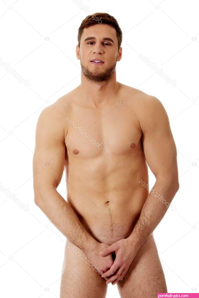 Nude young man covering himself. Stock Photo by piotrmarcinski 85893126