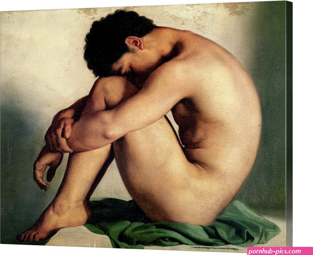 Study of a Nude Young Man 1836 Wall Art Canvas Prints Framed Prints Wall Peels