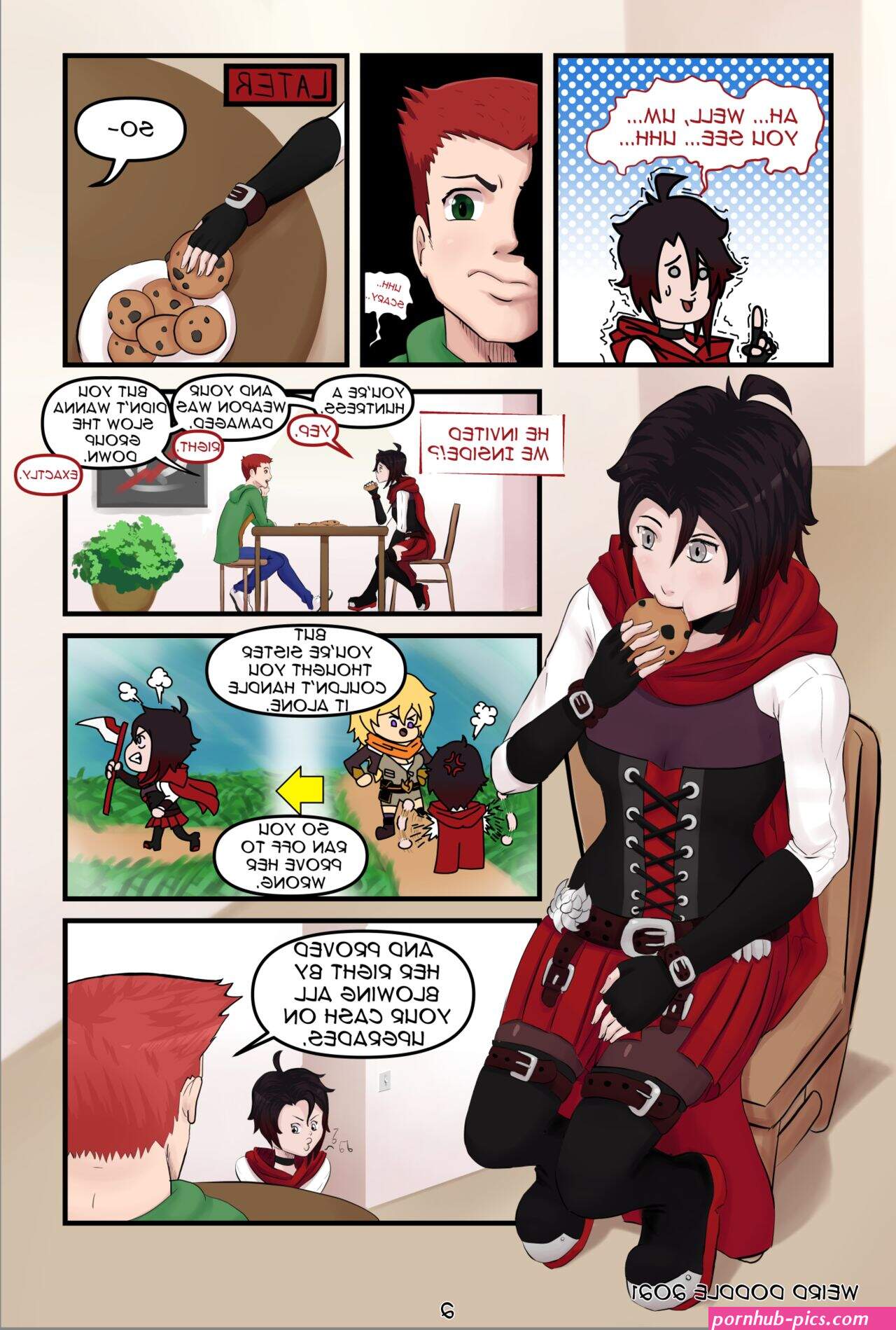 Weird Doddle Milk and Cookies RWBY