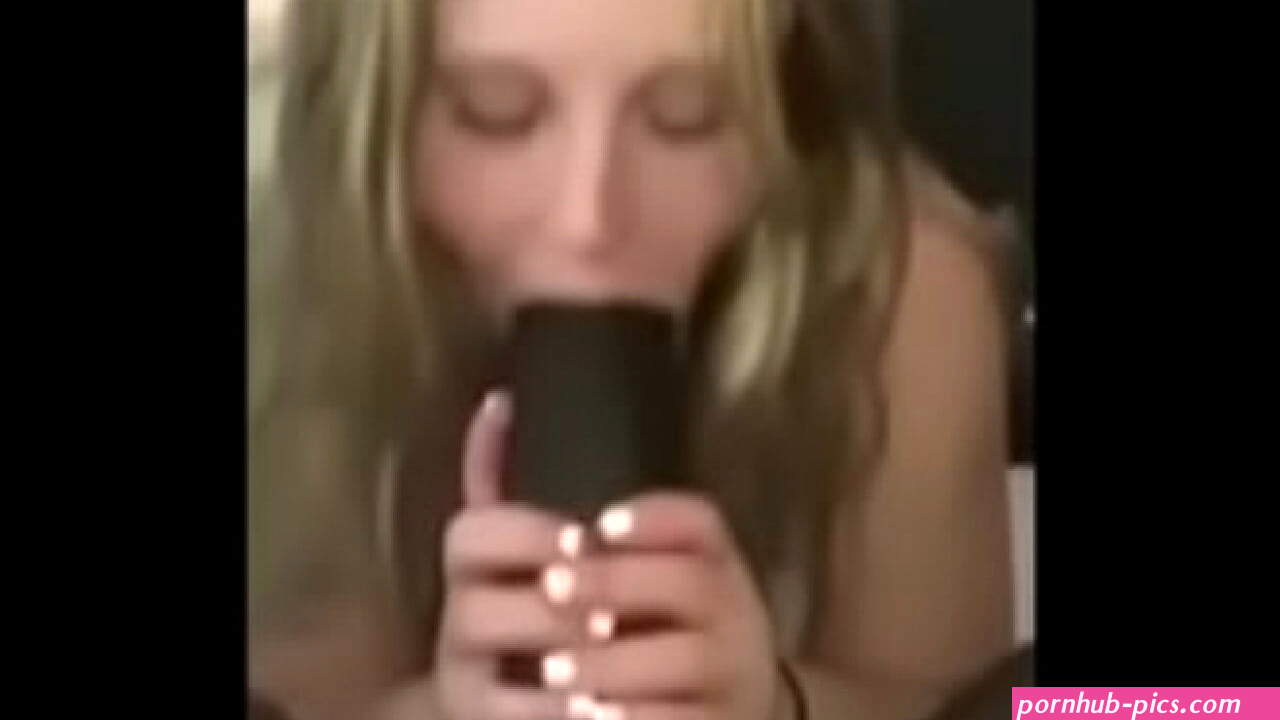 Blonde Interracial Blowjob