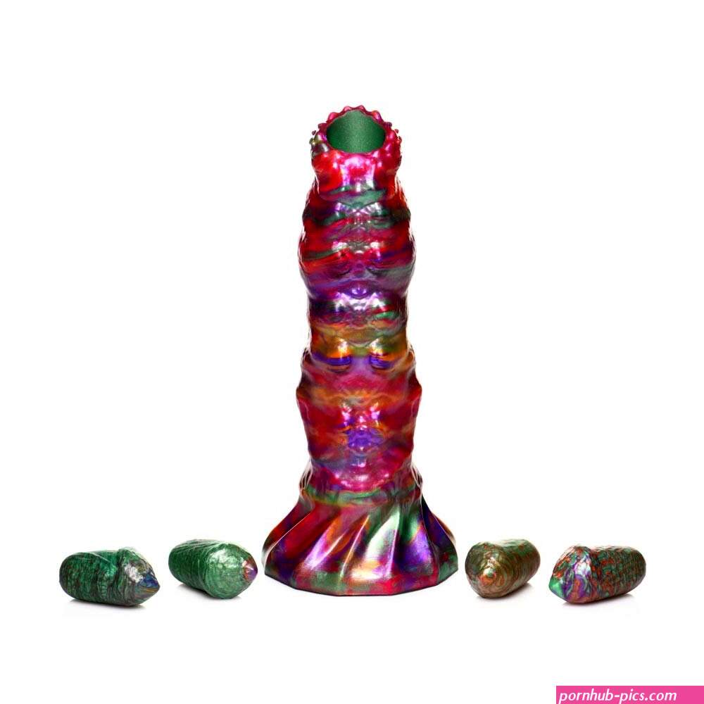 Creature Cocks Larva Silicone Ovipositor Dildo With Eggs