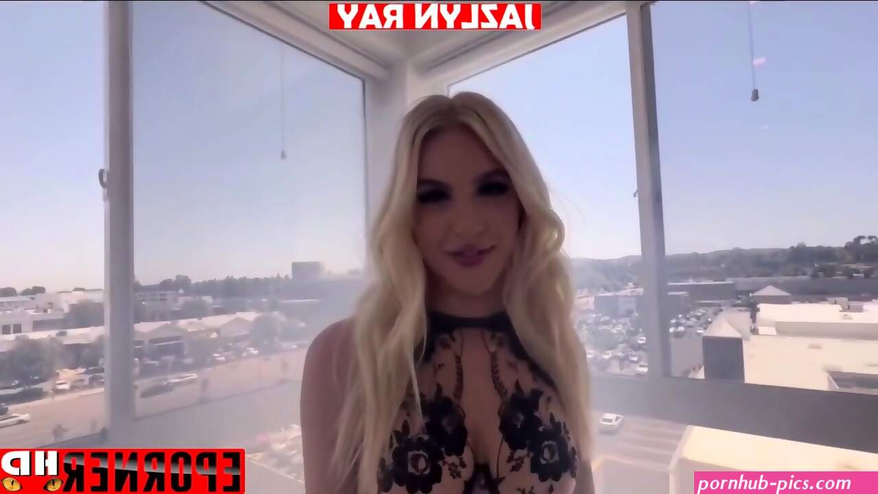 Atomic Blonde JAZLYN RAY Finish Blowjob BBC Cum Swallow