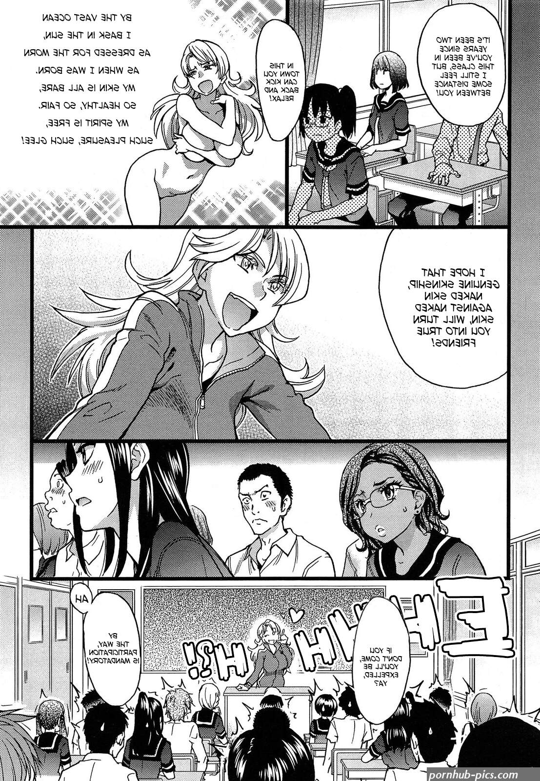 Nudist Beach ni Syuugaku Ryokoude!! Ch. 1-9