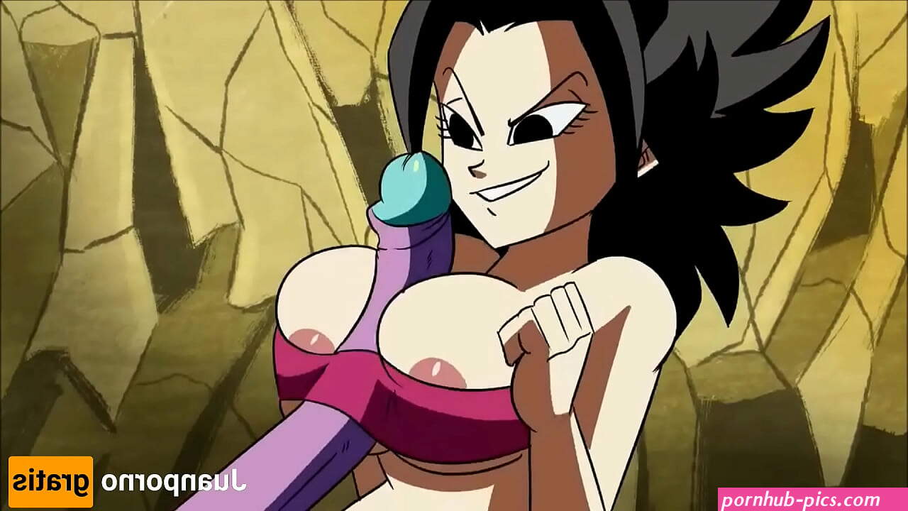 They play with Caulifla's tits Dragon Ball Super