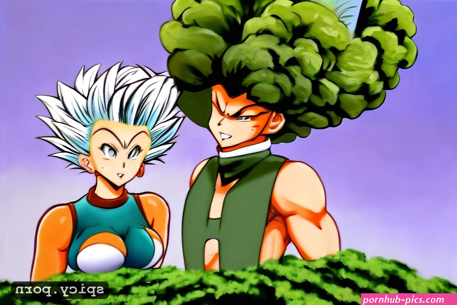 Image of kale and caulifa from dragon ball