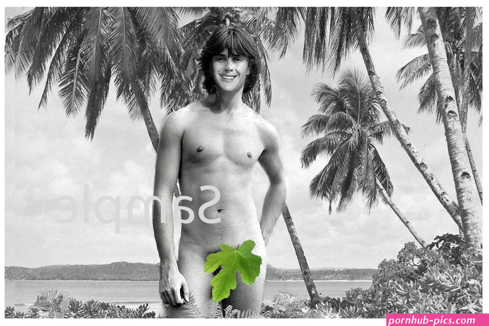 Vintage Photo Reprint Nude Amateur Hawaiian Native Man Poses