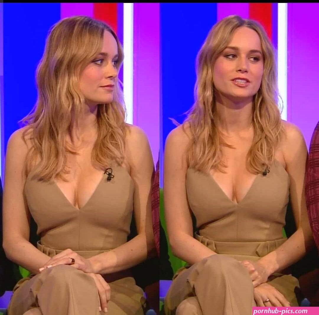 Brie Larson doesnt like men staring at her fat tits