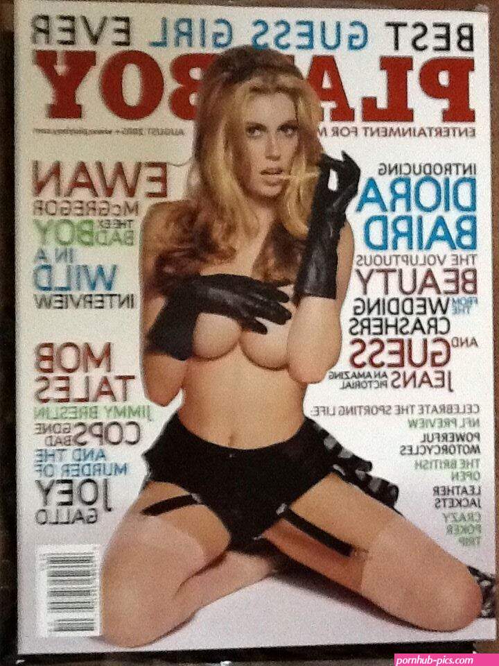 Playboy Magazine August 2005 Guess Jeans Diora Baird Nude!